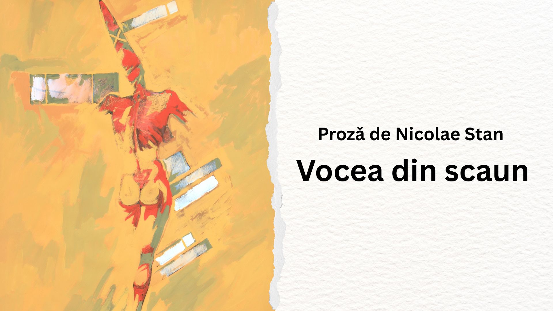 Vocea din scaun – Proză de Nicolae Stan