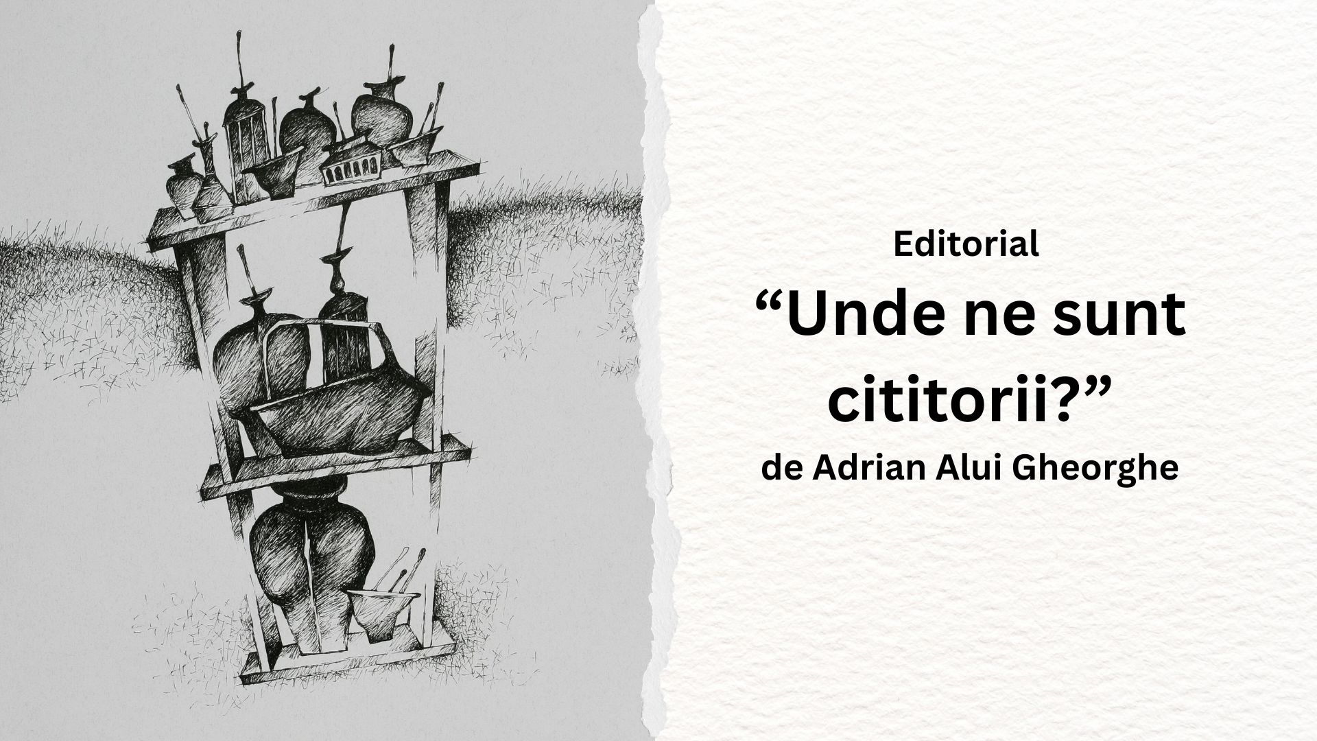 Editorial: “Unde ne sunt cititorii?” de Adrian Alui Gheorghe