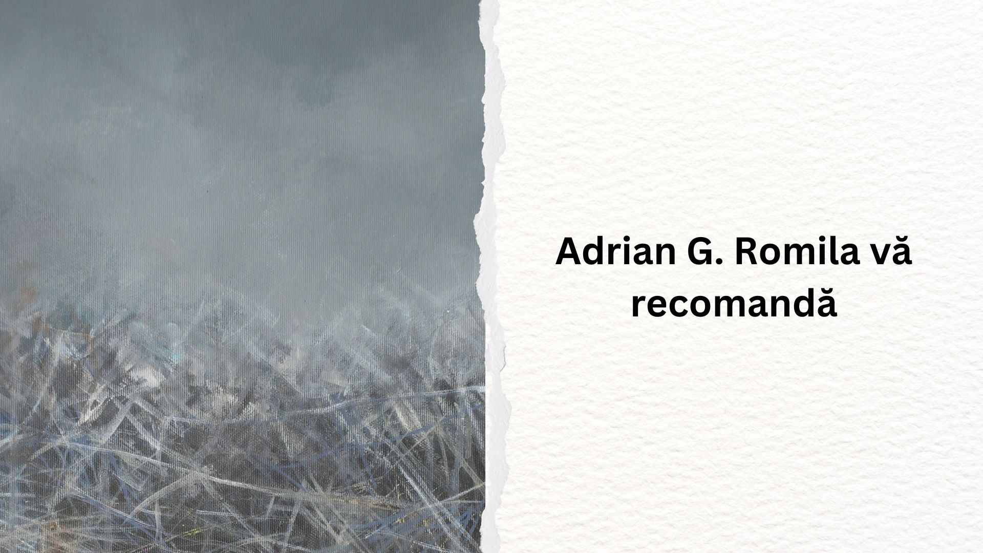 Adrian G. Romila vă recomandă: