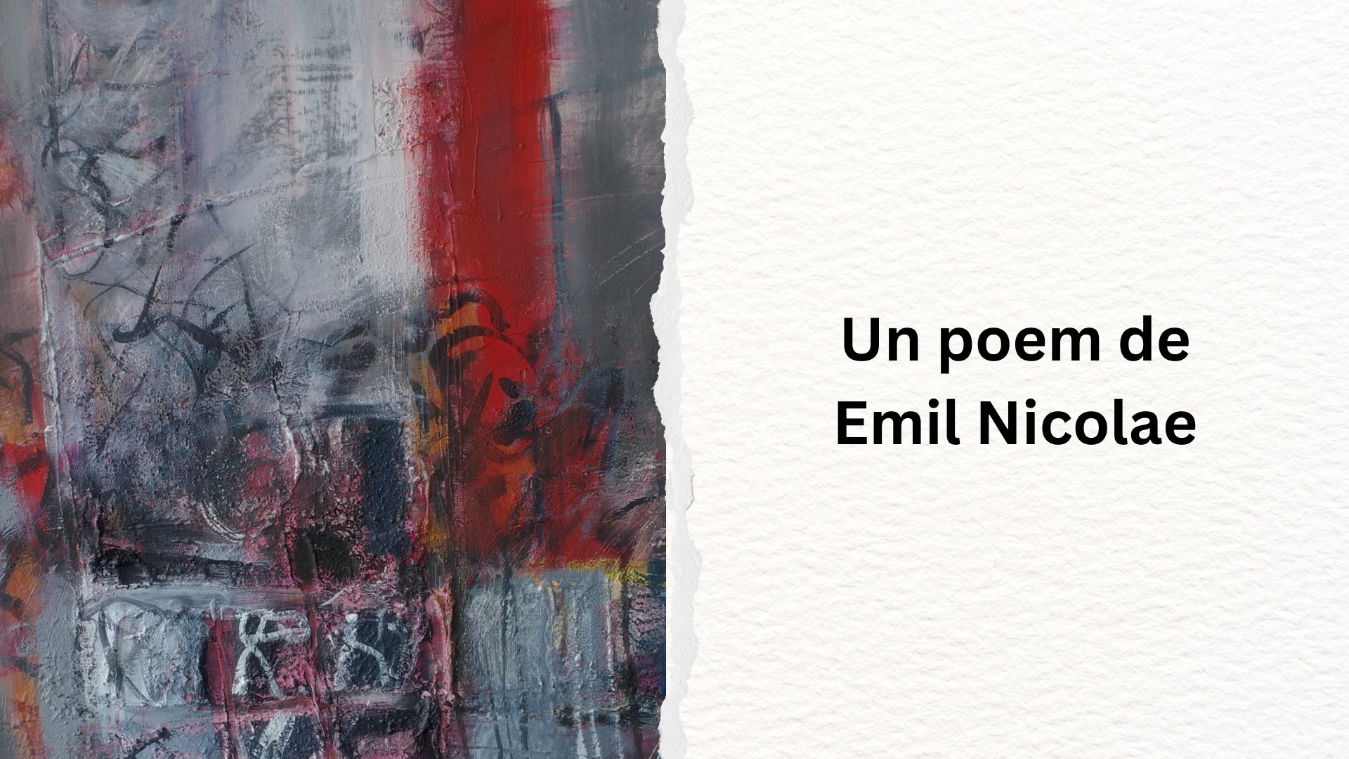 Un poem de Emil Nicolae – CANETTI