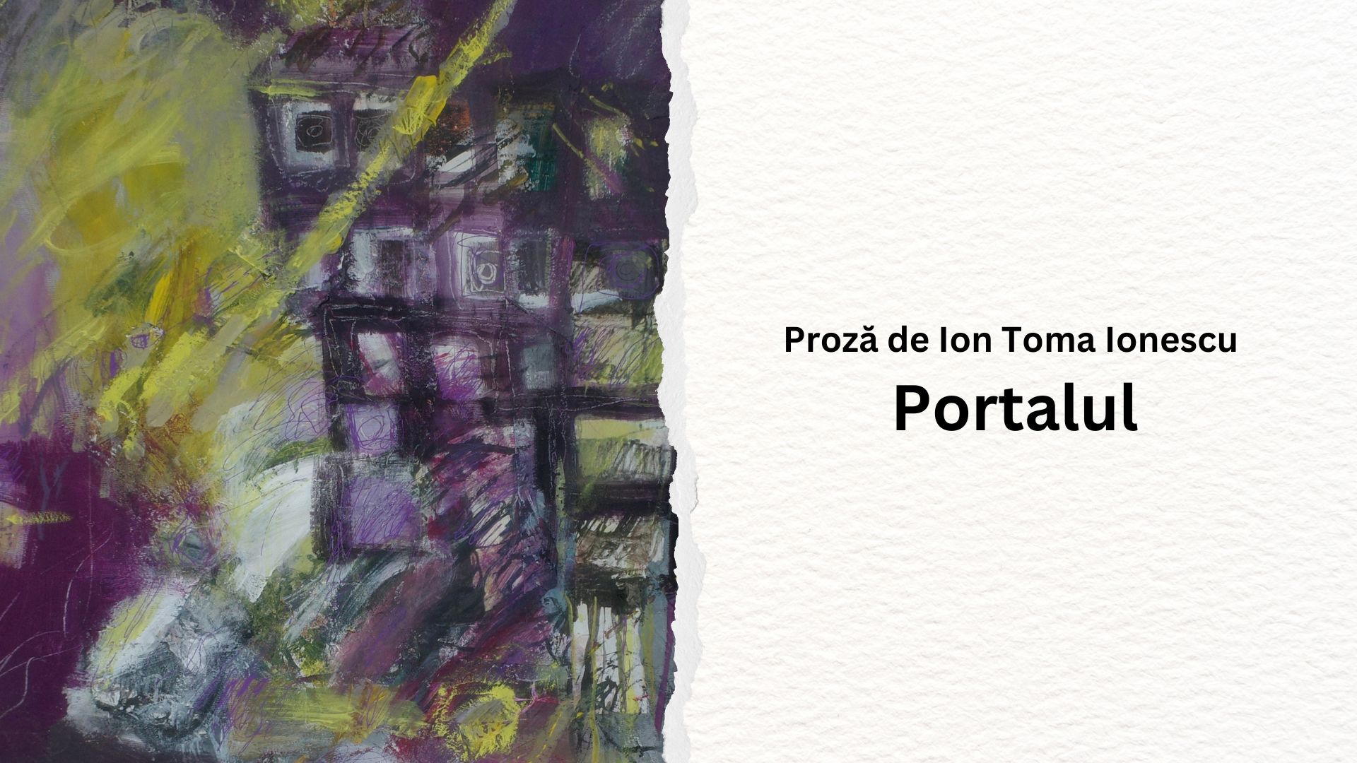 Portalul – proză de Ion Toma Ionescu