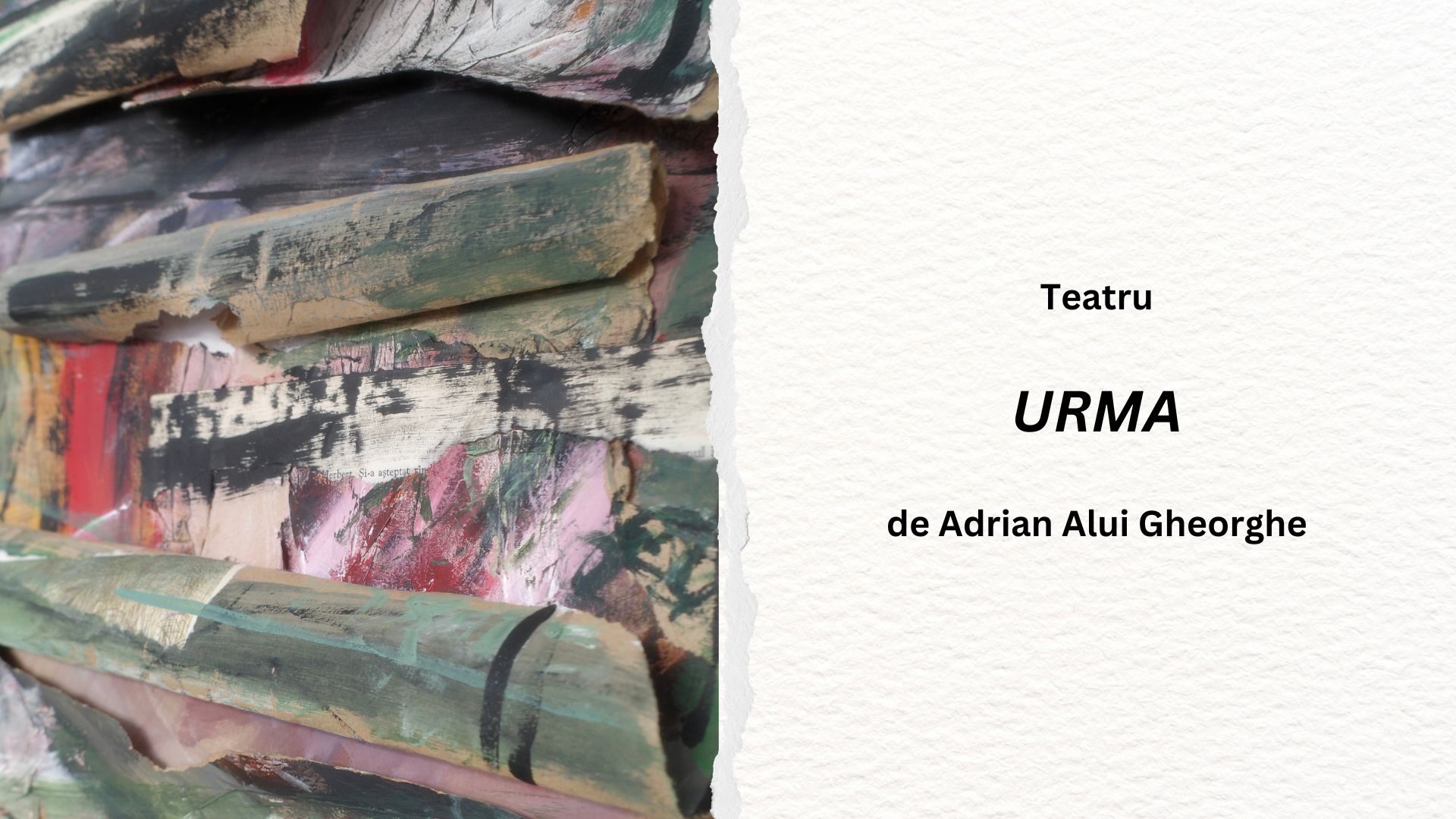 Teatru: Urma de Adrian Alui Gheorghe
